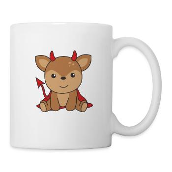Deer Halloween Cute Devil Witches Costume - Mug - white - Right