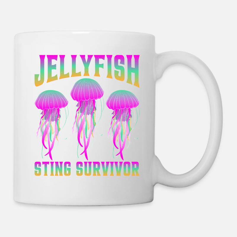 Jellyfish Sting Survivor 6 - Tasse - Weiß