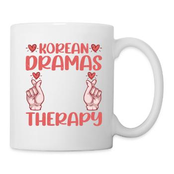 Les drames coréens sont ma thérapie 4 - Mug blanc - blanc - Droite