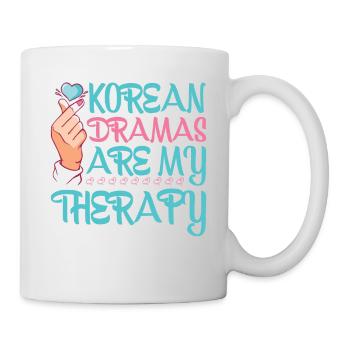 Les drames coréens sont ma thérapie 5 - Mug blanc - blanc - Droite