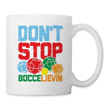 Petanque Petanque Boccia Bocce Boule für einen - Tasse - Weiß - Rechts