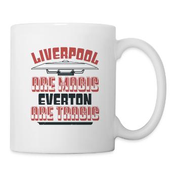 LIVERPOOL EST MAGIQUE EVERTON EST TRAGIQUE - Mug blanc - blanc - Droite
