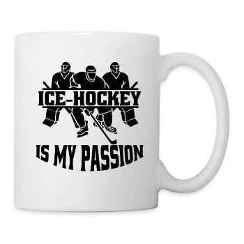 Ice hockey players Ice hockey team Hockey fan Ice hockey - Mug - white - Right