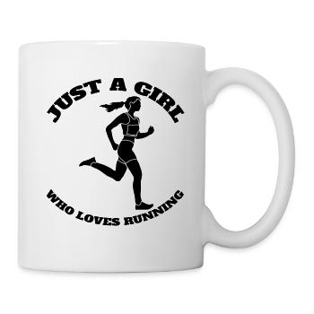 Jogger rennen fit Cardio Training laufen joggen - Tasse - Weiß - Rechts