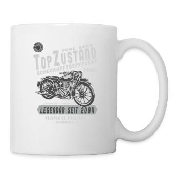 2004 Biker Top Zustand, Legendär, Legende, Bike, - Tasse - Weiß - Rechts