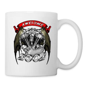 Awesome since 2002, biker's birthday - Mug - white - Right