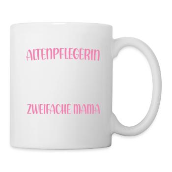 Pflegekraft Ich bin Altenpflegerin und zweifache - Tasse - Weiß - Rechts