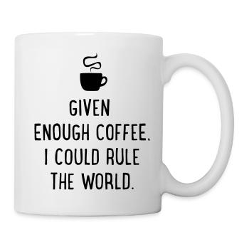 Kaffee - Tasse - Weiß - Rechts