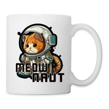 Meownaut astronaut cat for cat daddy - Mug - white - Right