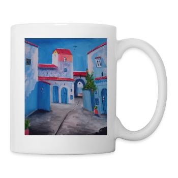 Chefchaoun the Blue city - Mug blanc - blanc - Droite