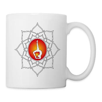 Yoga Figuren, dein Traumsport auf T-Shirt zeigen - Tasse - Weiß - Rechts