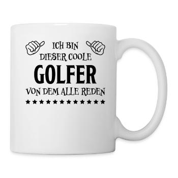 Golfer Hobby Golf Lustiger Spruch Golfer Geschenk - Tasse - Weiß - Rechts