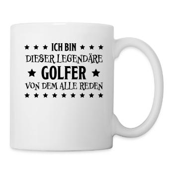 Golfer Hobby Golf Lustiger Spruch Golfer Geschenk - Tasse - Weiß - Rechts