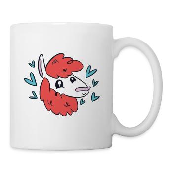 J’aime vraiment les lamas rétro mignons lamas drôles - Mug blanc - blanc - Droite