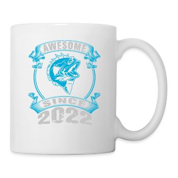 Awesome since 2022. Angel, Angler's Birthday - Mug - white - Right