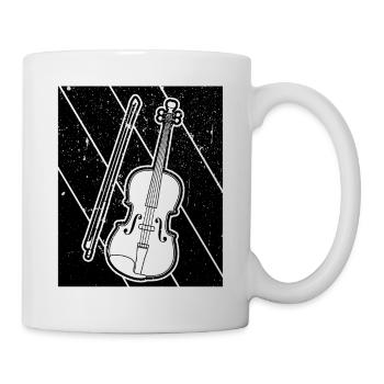 Violon Violoniste Violoniste - Mug blanc - blanc - Droite