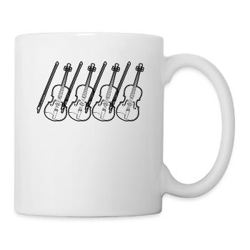 Violon Violoniste Violoniste - Mug blanc - blanc - Droite