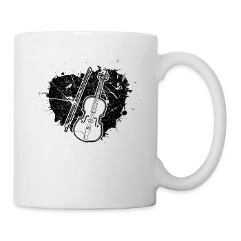 Violon Violoniste Violoniste - Mug blanc - blanc - Droite