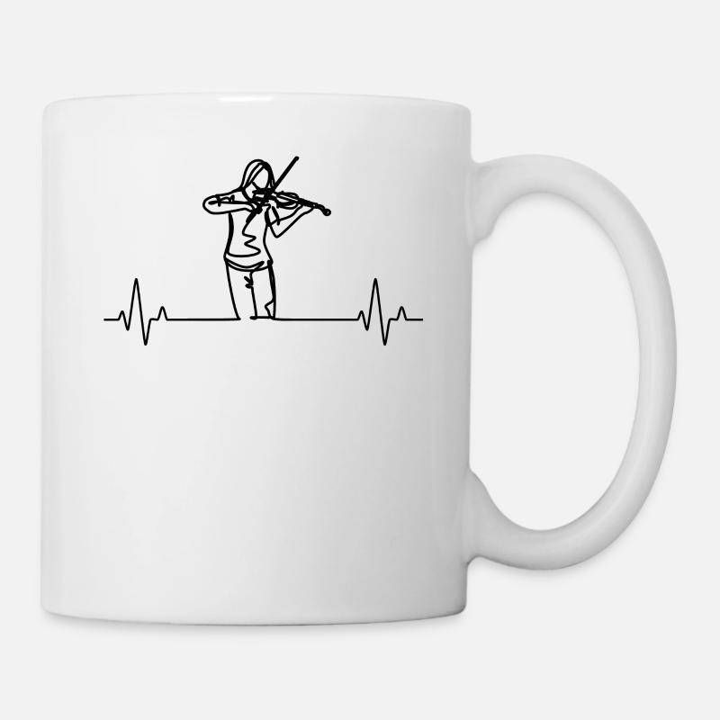 Violon Violoniste Violoniste - Mug blanc - blanc