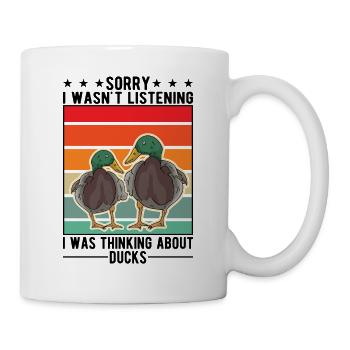 Amoureux du canard cadeau éleveur de canard - Mug blanc - blanc - Droite