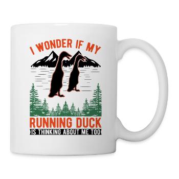 Indian Running Duck Bouteille cadeau Canard Canard - Mug blanc - blanc - Droite
