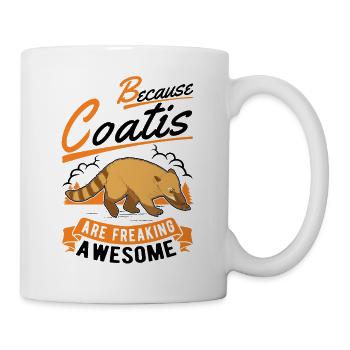 Parce que les Coatis sont des coati géniaux - Mug blanc - blanc - Droite
