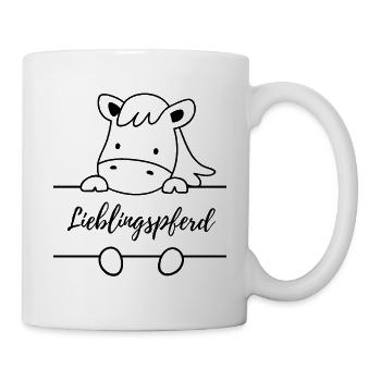 Lieblingspferd - Tasse - Weiß - Rechts
