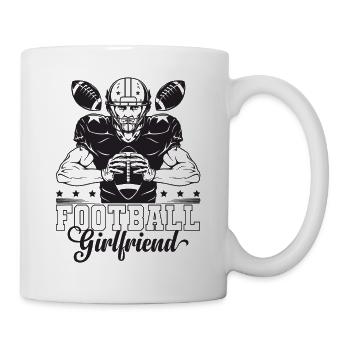 Football girlfriend Football player Proud girlfriend - Mug - white - Right