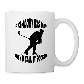 Ice hockey player Hockey fan Ice hockey team - Mug - white - Right