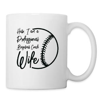 Baseball-Trainerin Ehefrau Berufstätige Mutter - Tasse - Weiß - Rechts
