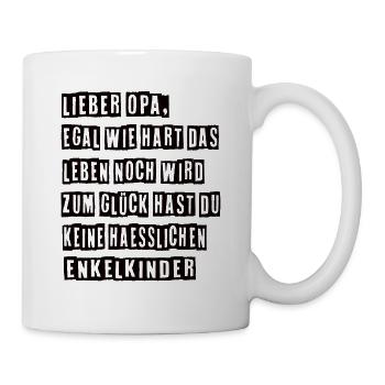Bester Opa Opa Geburtstag Opa und Oma Stoler Opa - Tasse - Weiß - Rechts