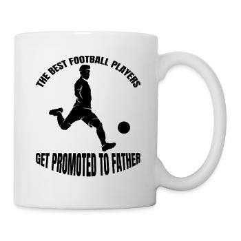 Fußballspieler Fußballverein Dad Fußballer Vater - Tasse - Weiß - Rechts