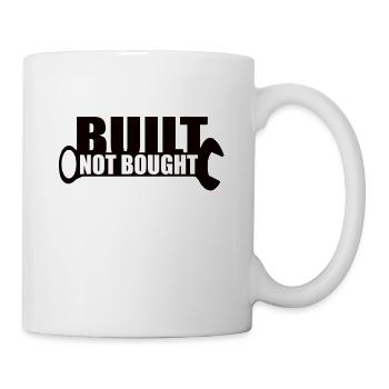 Built Not Bought Schraubenschlüssel Tuning - Tasse - Weiß - Rechts