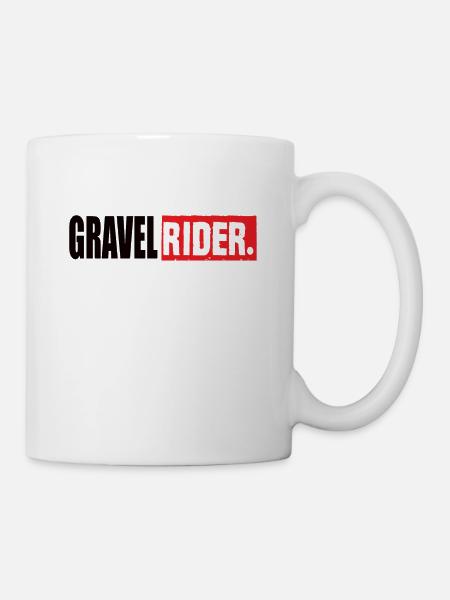 Gravel Rider - Tasse - Weiß