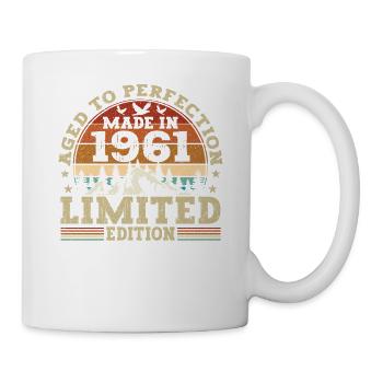 Cadeau d’anniversaire rétro de l’année 1961 - Mug blanc - blanc - Droite