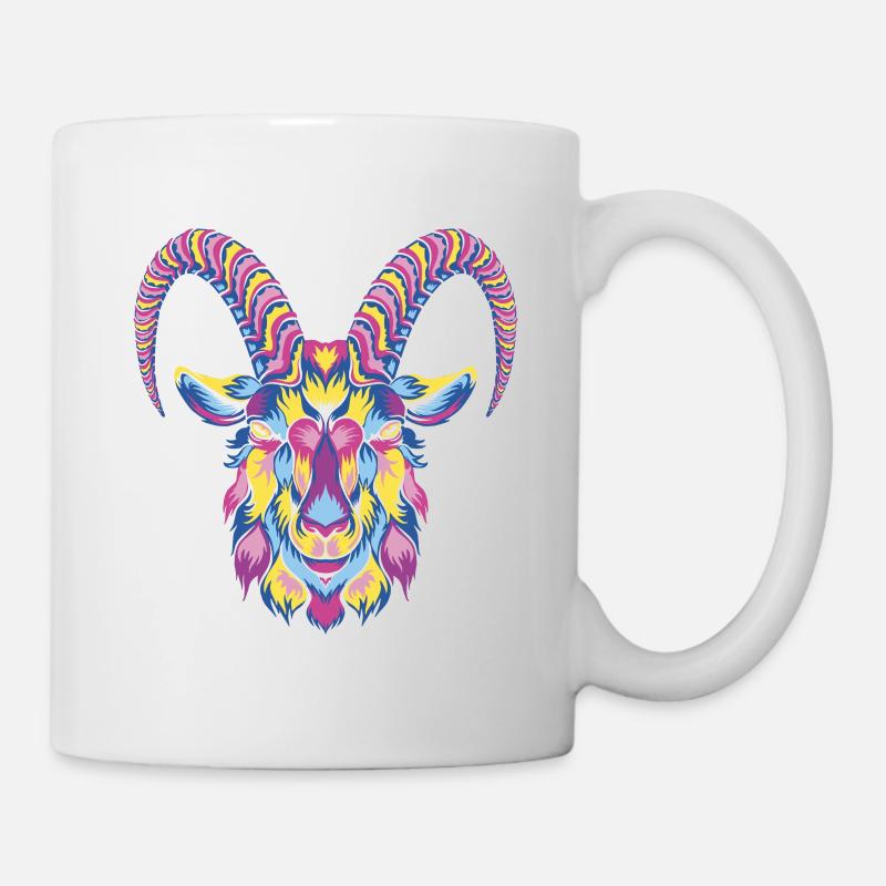 Steinbock - Tasse - Weiß