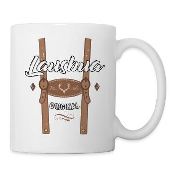 Lausbua T-Shirt Kinder Trachtenshirt Jungen Tracht - Tasse - Weiß - Rechts