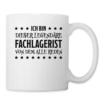 Fachlagerist Stablerfahrer Beruf Lagerist Geschenk - Tasse - Weiß - Rechts