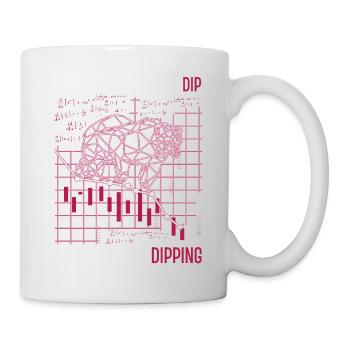 When you buy the dip but it keeps dipping exchange - Mug - white - Right