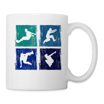 Parkour, Freerunning, Street Workout, Acrobatic - Tasse - Weiß - Rechts