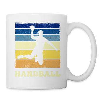 Équipe de handball, club, entraîneur, entraîneur, joueur - Mug blanc - blanc - Droite