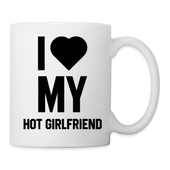 I Love My Hot Girlfriend - Girlfriend Funny Gift - Mug - white - Right