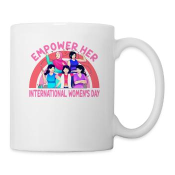 Mois de la femme Empower Her: International Women’s D - Mug blanc - blanc - Droite