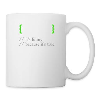 ! False - Programme informatique de programmeur de codage amusant - Mug blanc - blanc - Droite