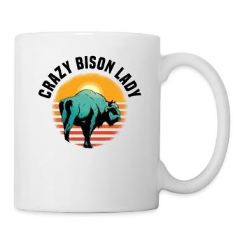 Büffel Bison Ochse Indianer Amerikanisch - Tasse - Weiß - Rechts