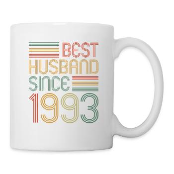 30th Wedding Anniversary Best Husband since 1993 - Mug - white - Right