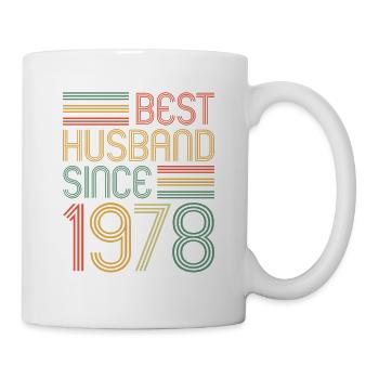 45th Wedding Anniversary Best Husband since 1978 - Mug - white - Right