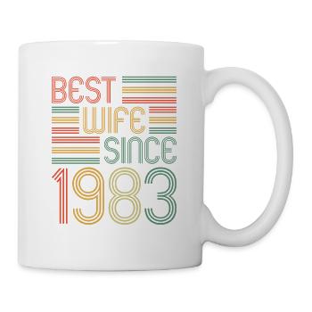 40th Wedding Anniversary Best Wife since 1983 - Mug - white - Right