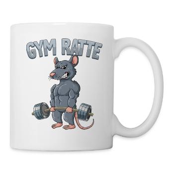 Gym Rat Bodybuilding Fitness Gym - Mug - white - Right