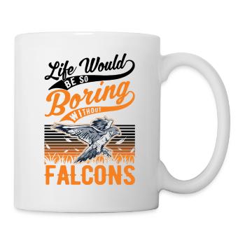 Falconer Gift Falconry Kestrel - Mug - white - Right